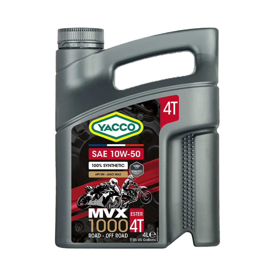 MVX 1000 4T SAE 10W50 (4L) - Yacco Mauritius